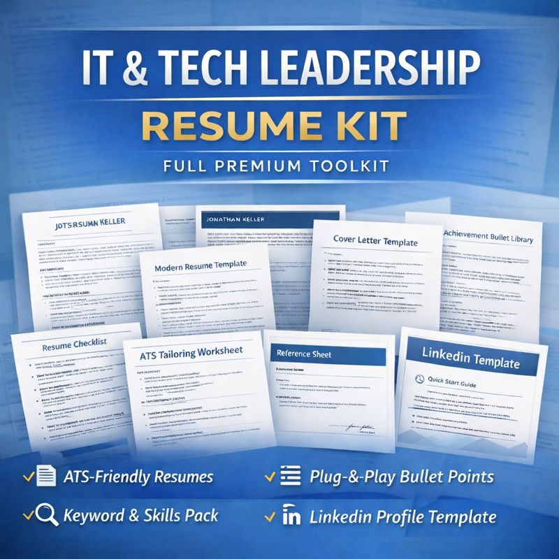 IT & Tech Leadership Resume Kit