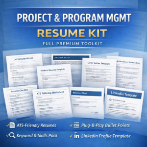 Project & Program Mgmt Resume Kit