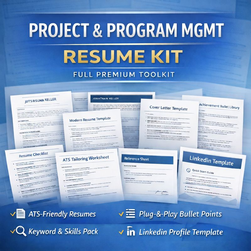 Project & Program Mgmt Resume Kit