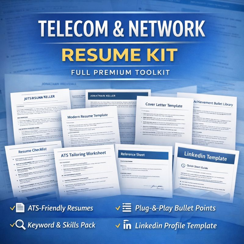 Telecom & Network Resume Kit